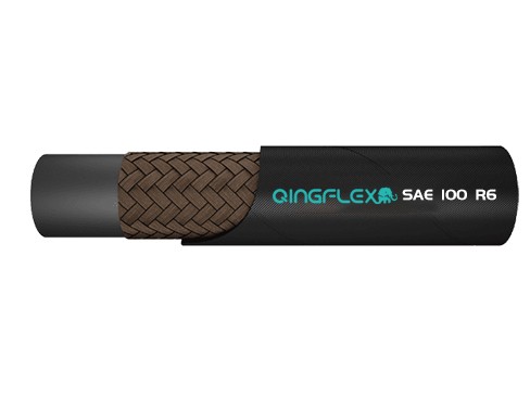 One Textile Braid Hydraulic Hose  SAE 100 R6