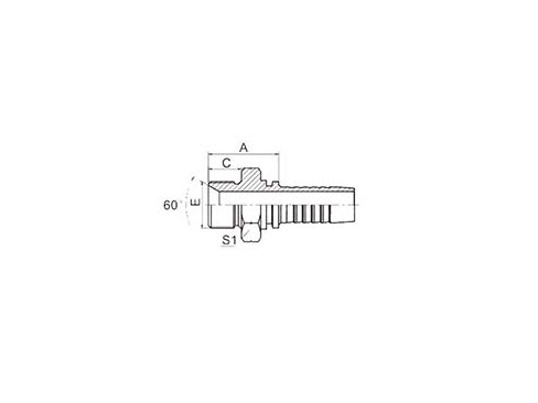 SS12611A BSP MALE DOUBLE USE FOR 60° CONE SEAT OR BONDED SEAL SS12611A BSP MALE DOUBLE USE FOR 60° CONE SEAT OR BONDED SEAL