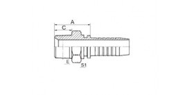 SS13011-SP METRIC MALE 90° CONE  SS13011-SP METRIC MALE 90° CONE