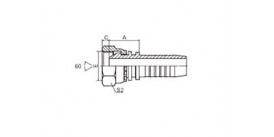 SS20611 METRIC FEMALE 60° CONE