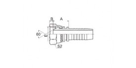 SS21611 NPSM FEMALE 60° CONE (SAE J514)  SS21611 NPSM FEMALE 60° CONE (SAE J514)