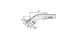 SS22141 45° BSP FEMALE MULTISEAL