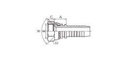 SS27811 SAE FEMALE 90° CONE SEAT (SAE J513)