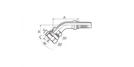 SS29641 45° JIS GAS FEMALE 60° CONE SEAT (JIS B8363)