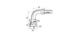 SS29691 90° JIS GAS FEMALE 60° CONE SEAT (JIS B8363)