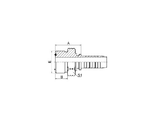 SS14211 ORFS MALE O-RING SEAL(ISO 8434-3 --SAE J1453)