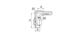 SS16091KSW-S 90° SAE O-RING BOSS SWIVEL MALE