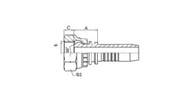 SS22611 BSP FEMALE 60° CONE