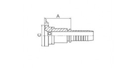 SS87611 SAE FLANGE 6000 PSI (ISO 12151-3--SAE J516)