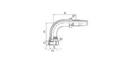26798D-R5 90° JIC FEMALE 74° CONE SEAT