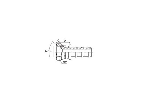 27811-PO SAE FEMALE 90° CONE SEAT