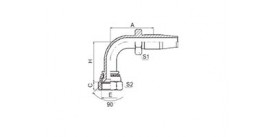 27898D-R5 90° SAE FEMALE 90° CONE SEAT