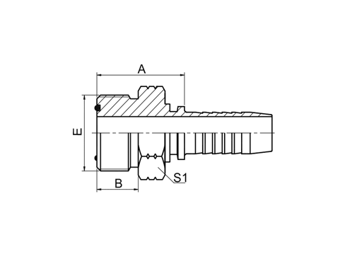 14211 ORFS MALE O-RING SEAL(ISO 8434-3 --SAE J1453) 14211 ORFS MALE O-RING SEAL(ISO 8434-3 --SAE J1453)