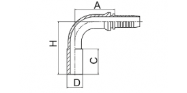 50091 90° METRIC STANDPIPE STRAIGHT DIN 2353 50091 90° METRIC STANDPIPE STRAIGHT DIN 2353