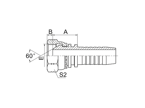 21611 NPSM FEMALE 60° CONE 21611 NPSM FEMALE 60° CONE