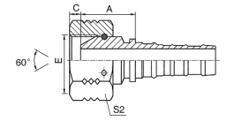 21613-W NPSM FEMALE 60° CONE  21613-W NPSM FEMALE 60° CONE