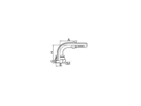 22191 90°BSP FEMALE MULTISEAL