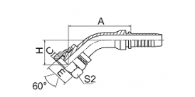 22641 45° BSP FEMALE 60° CONE 22641 45° BSP FEMALE 60° CONE