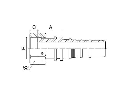 24213-W ORFS FEMALE FLAT SEAL 24213-W ORFS FEMALE FLAT SEAL
