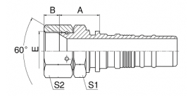 29613-W JIS GAS FEMALE 60° CONE SEAL 29613-W JIS GAS FEMALE 60° CONE SEAL