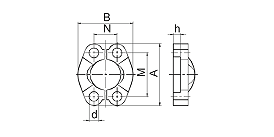 FL SAE SPLIT FLANGE CLAMP  FL SAE SPLIT FLANGE CLAMP