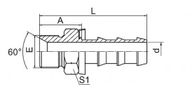 12610A BSP MALE 60° CONE SEAL  12610A BSP MALE 60° CONE SEAL