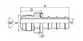 17810 SAE MALE 90° CONE 17810 SAE MALE 90° CONE