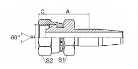 22618D BSP FEMALE 60° CONE 22618D BSP FEMALE 60° CONE