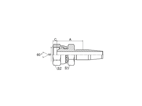 22618D BSP FEMALE 60° CONE 22618D BSP FEMALE 60° CONE