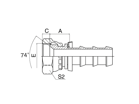 26710 JIC FEMALE 74° CONE SEAL 26710 JIC FEMALE 74° CONE SEAL