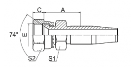 26718D JIC FEMALE 74° CONE SEAL  26718D JIC FEMALE 74° CONE SEAL