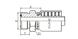 10311Y JB O-RING METRIC MALE FLAT SEAL REF.JB/T 988  10311Y JB O-RING METRIC MALE FLAT SEAL REF.JB/T 988