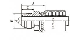 10711Y GB METRIC MALE 74°CONE 10711Y GB METRIC MALE 74°CONE