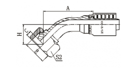 20141Y 45°METRIC FEMALE MUISEAL  20141Y 45°METRIC FEMALE MUISEAL