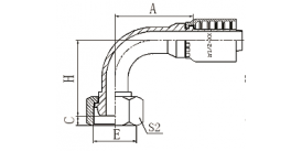 20191Y 90° METRIC FEMALE MUISEAL 20191Y 90° METRIC FEMALE MUISEAL