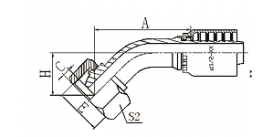 20541CY 45°METRIC FEMALE MUISEAL  20541CY 45°METRIC FEMALE MUISEAL