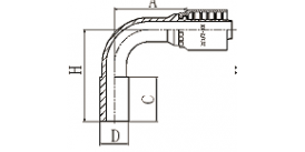 50091Y 90°METRIC STANDPIPE STRAIGHT DIN 2353  50091Y 90°METRIC STANDPIPE STRAIGHT DIN 2353