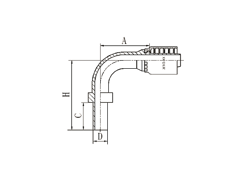 51091Y GB METRIC 90°STANDPIPE