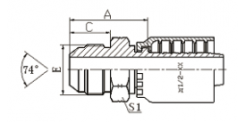 16711Y JIC MALE 74°CONE 16711Y JIC MALE 74°CONE