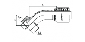 22141Y 45°BSP FEMALE MULTISEAL