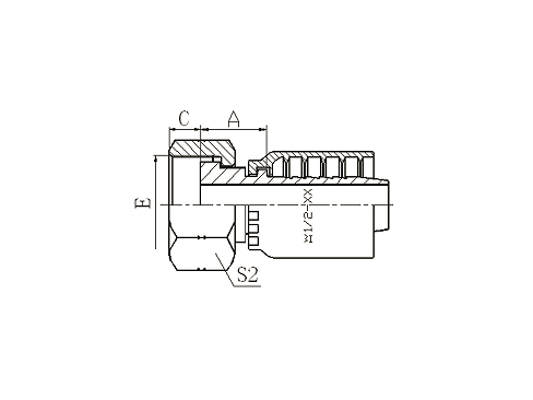 24211Y ORFS FEMALE FLAT SEAL 24211Y ORFS FEMALE FLAT SEAL