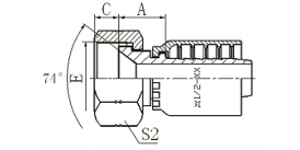 26711Y JIC FEMALE 74°CONE SEAL 26711Y JIC FEMALE 74°CONE SEAL