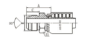 17811Y SAE MALE 90°CONE 17811Y SAE MALE 90°CONE