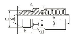 18611Y JIS METRIC MALE 60°CONE SEAL 18611Y JIS METRIC MALE 60°CONE SEAL