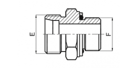 1CG 1DG BSP THREAD STUD ENDS WITH O-RING SEALING 1CG 1DG BSP THREAD STUD ENDS WITH O-RING SEALING