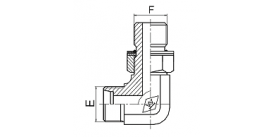 1CG9-OG 1DG9-OG 90° ELBOW BSP THREAD ADJUSTABLE STUD ENDS WITH O-RING SEALING 1CG9-OG 1DG9-OG 90° ELBOW BSP THREAD ADJUSTABLE STUD ENDS WITH O-RING SEALING