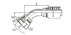 26741Y 45°JIC FEMALE 74° CONE SEAL  26741Y 45°JIC FEMALE 74° CONE SEAL