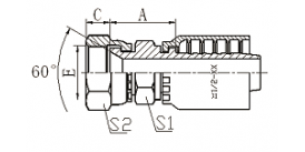 28611Y JIS METRIC FEMALE 60° CONE SEAL 28611Y JIS METRIC FEMALE 60° CONE SEAL