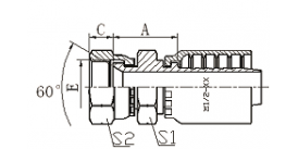 29611Y JIS GAS FEMALE 60°CONE SEAL 29611Y JIS GAS FEMALE 60°CONE SEAL