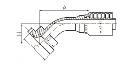 87341Y 45°SAE FLANGE 3000PSI  87341Y 45°SAE FLANGE 3000PSI